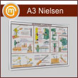 Багетная настенная рамка «Nielsen» А3 формата, альбомная, матовое серебро